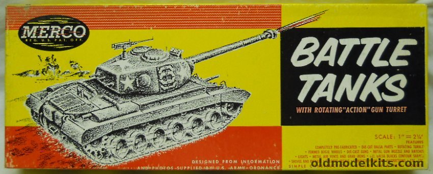 Merco 1/27 General Sherman M4 Tank plastic model kit